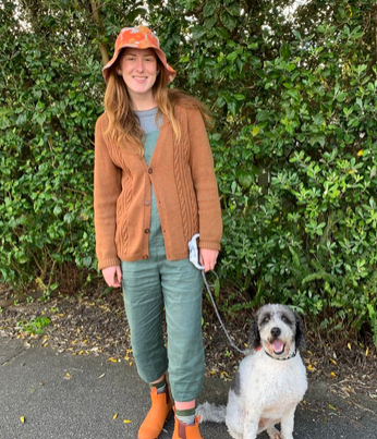 Kate Hall of Ethically Kate Blog wearing a Sly and Company Sun Hat New Zealand