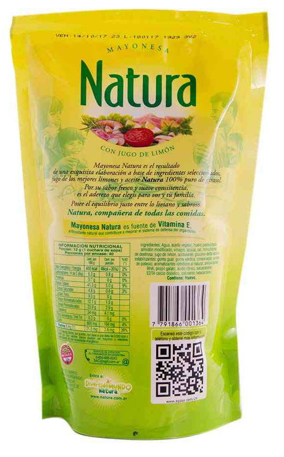 Natura Mayonnaise, 475 g