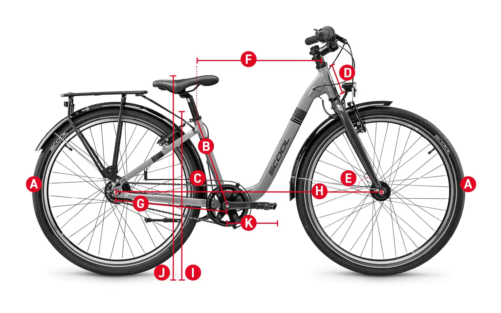 geometrieskizze scool bike