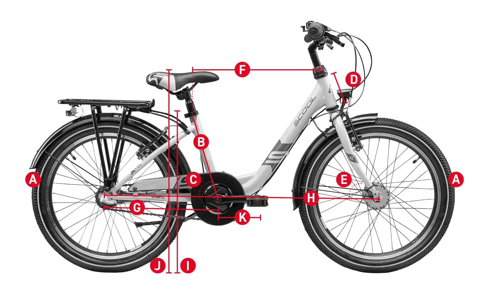 geometrieskizze scool bike