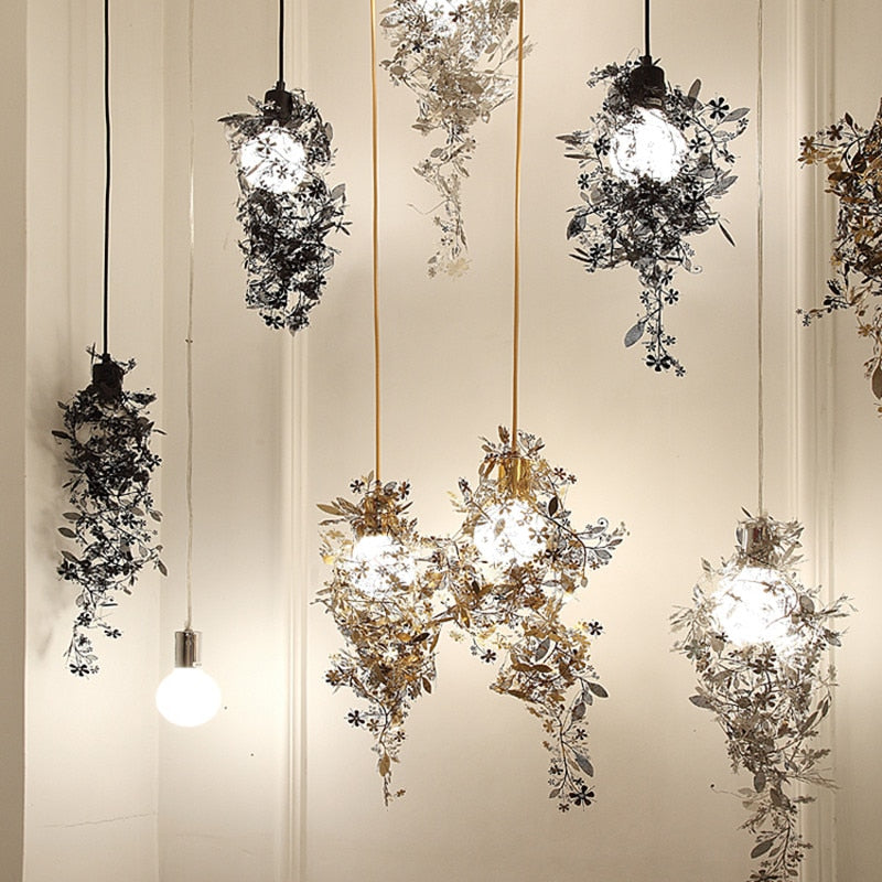 flower pendant light