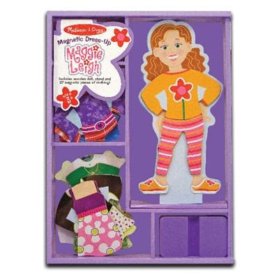 Melissa & Doug Wooden Magnetic Dress up Dolls Lot Maggie Leigh & Princess  Elise