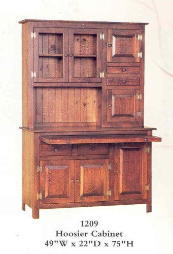 Hoosier Cabinet Mahogany Stain Olde Church Emporium