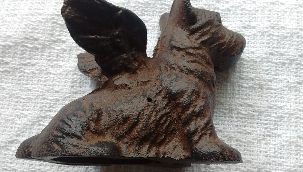 Cast Iron - Cast Iron Small Scottie Dog/Cat with Wings- 2 Styles – Olde ...