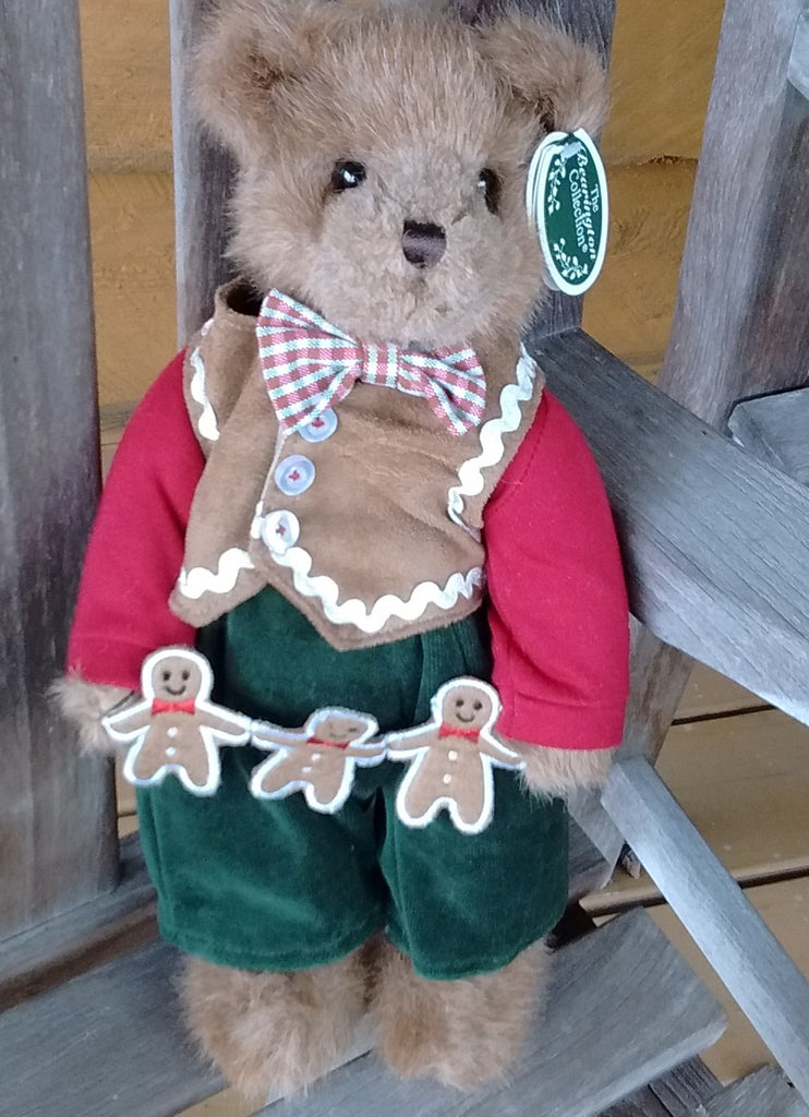 Bearington Christmas Bear The Gingerbread Man 14" Inches and Retir