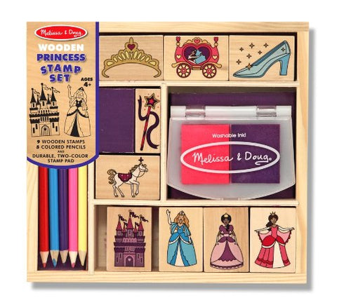 Melissa & Doug Favorite Phrases Wooden Stamp Set