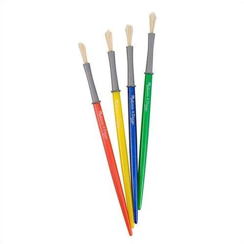 Melissa and Doug Kids Large Paint Brush Set Easy Grip Ages 3 and