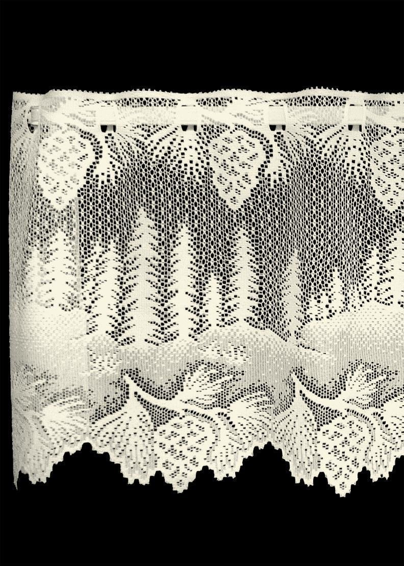 Heritage Lace Pinecone Collection - Curtains and Shower Curtains White and Ecru Made in USA