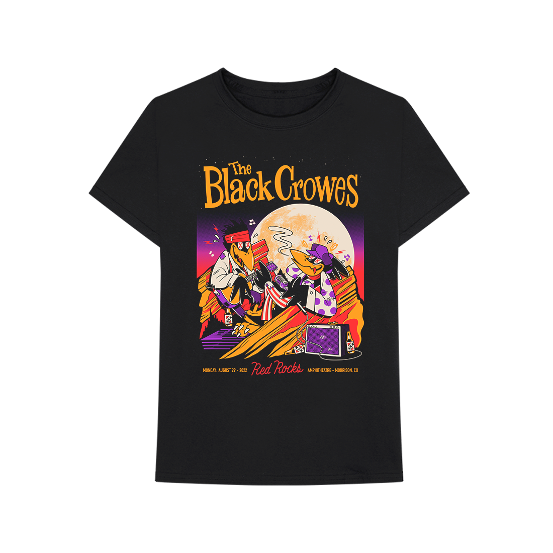 the black crowes tour t shirt