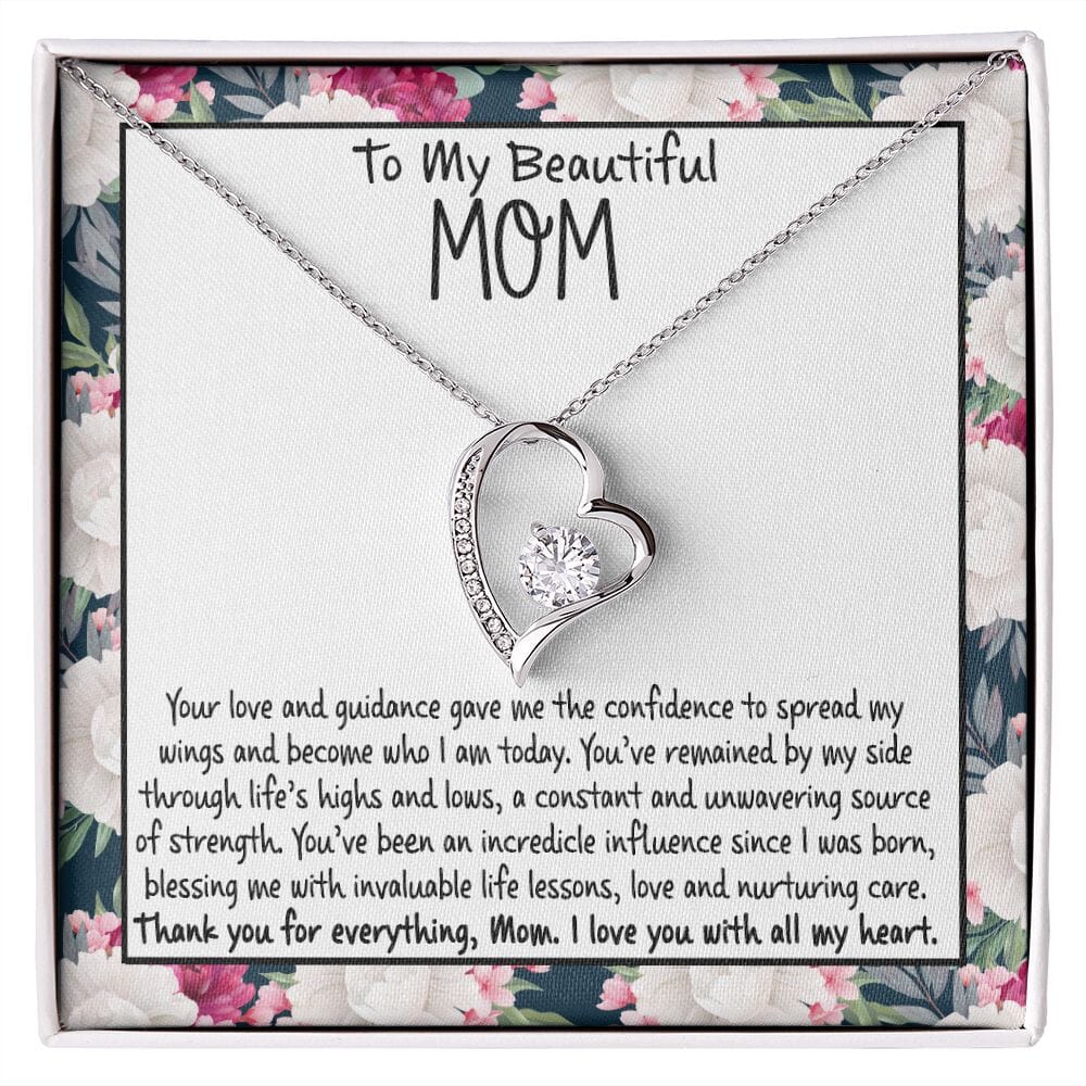  DWJSu Love Mom Heart World's Best Mother Flower Dangle