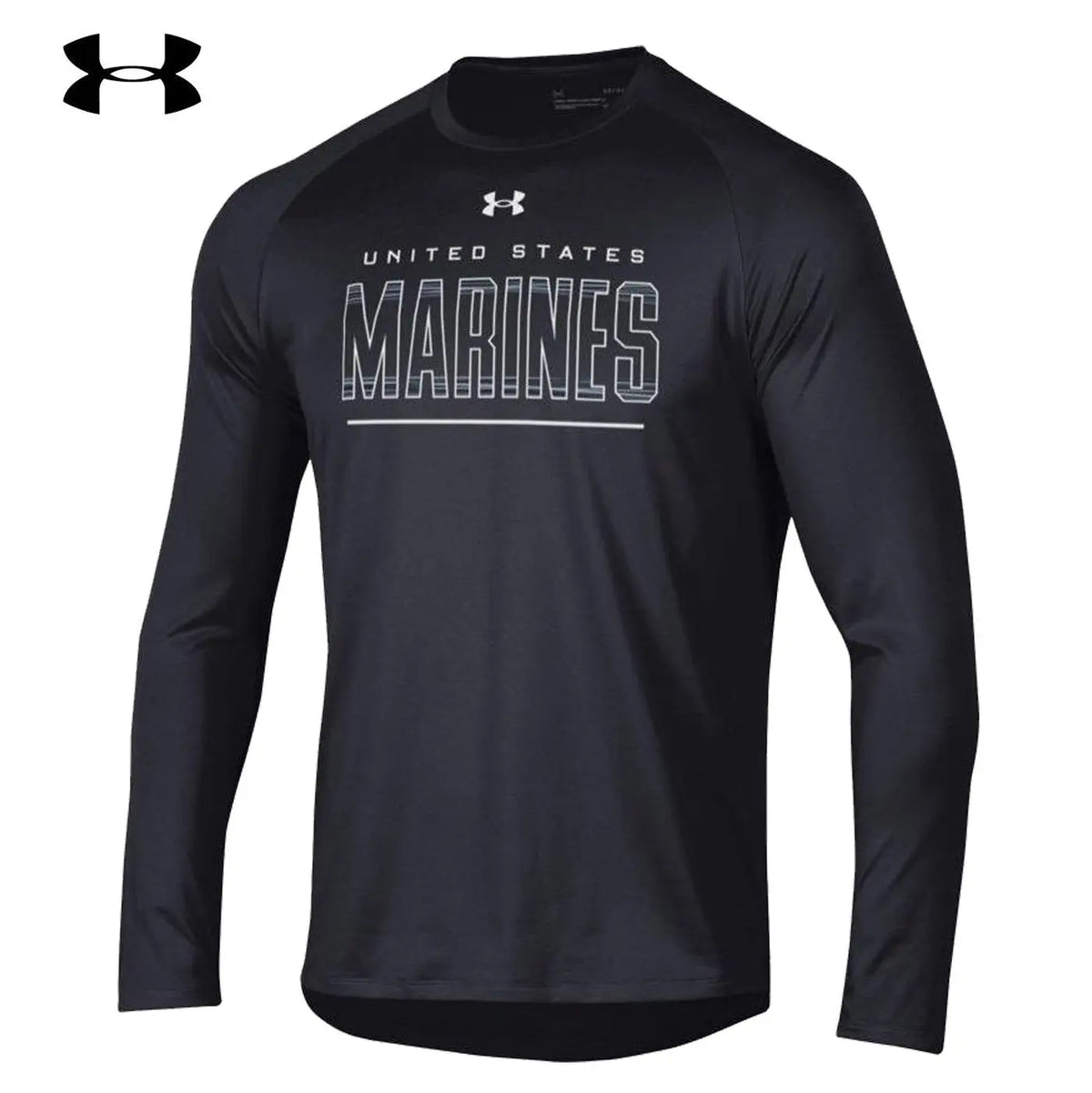 Embroidered Under Armour Men's White Performance Long-Sleeve