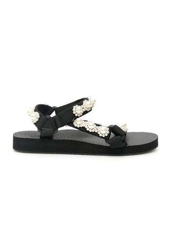 Arizona Love sandals that match with little black dress at rue Madame