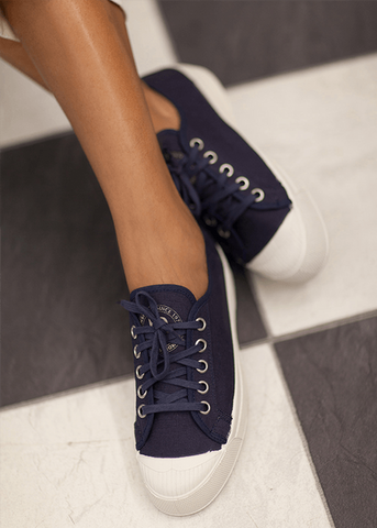 Bensimon shoes and sneakers that match with little black dress at rue Madame
