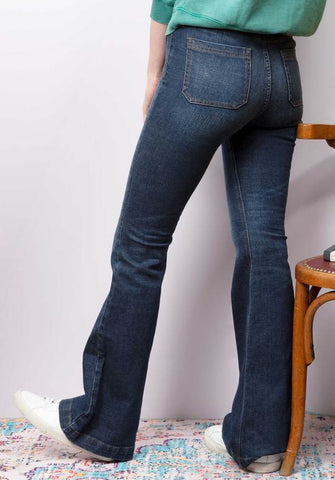Boho denim jeans from Berenice at rue Madame online