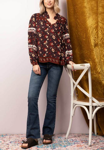 Women wearing floral top and blouse from Sea New York