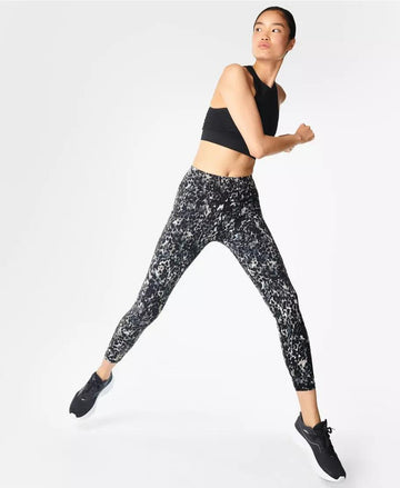 Sweaty Betty Women's S Power Leggings Workout Slate Gray 7/8 Length SB5400  for sale online