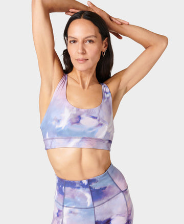 Sweaty Betty Super Soft Reversible Yoga Bra, Urban Grey/Navy at