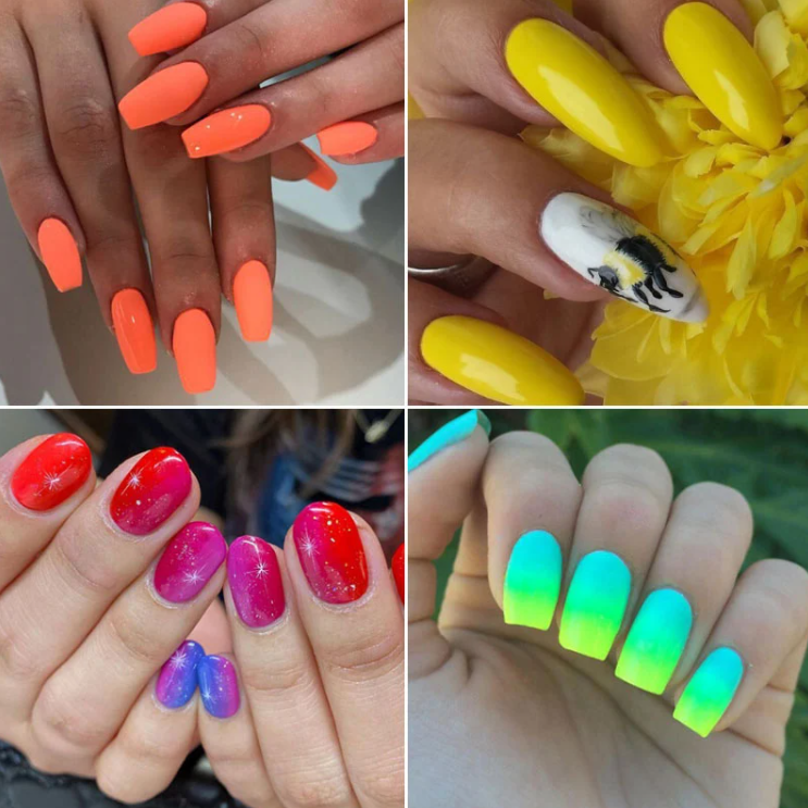 Ongles d'été Brillants