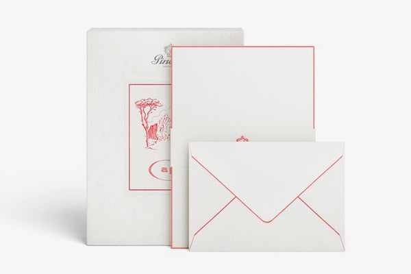 Pineider Capri Stationery Box - Form 20 - 25 Cards & Envelopes