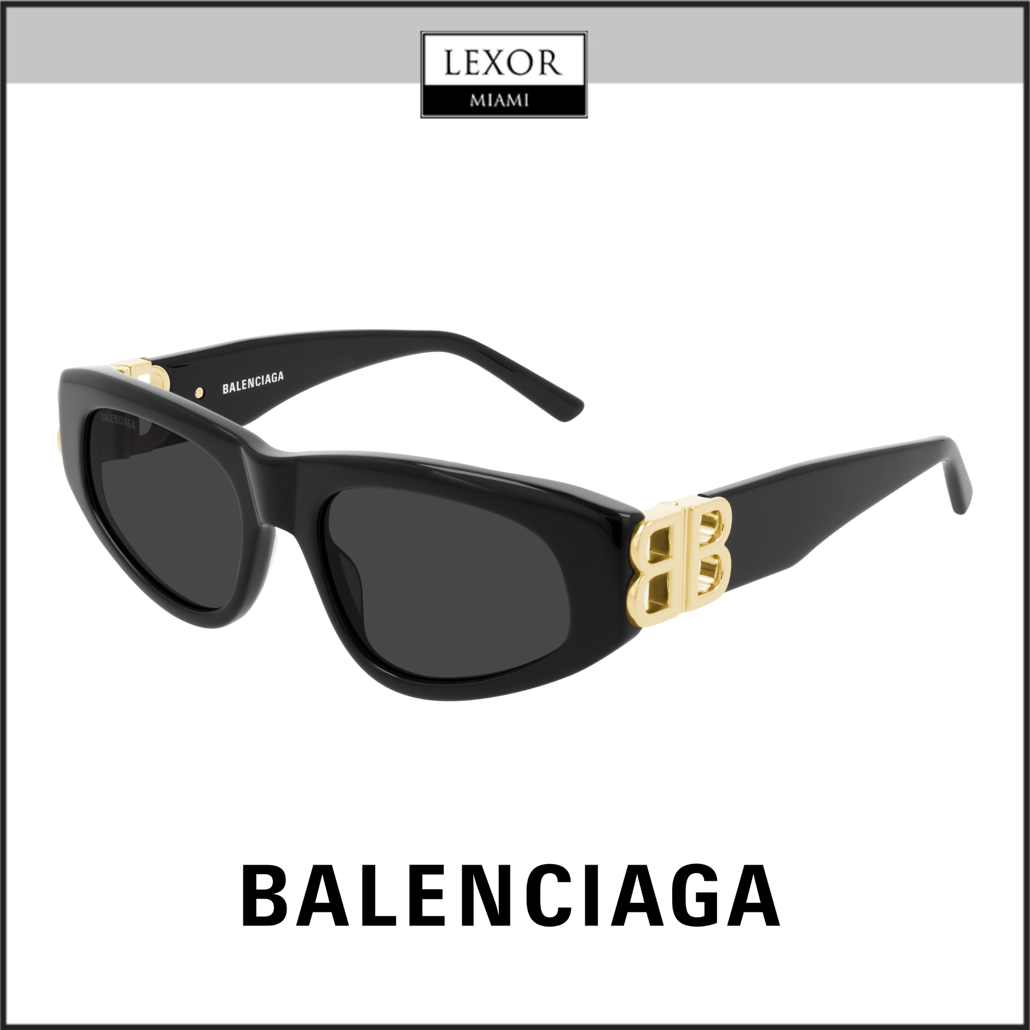 Balenciaga BB0095S-001 53 Sunglasses