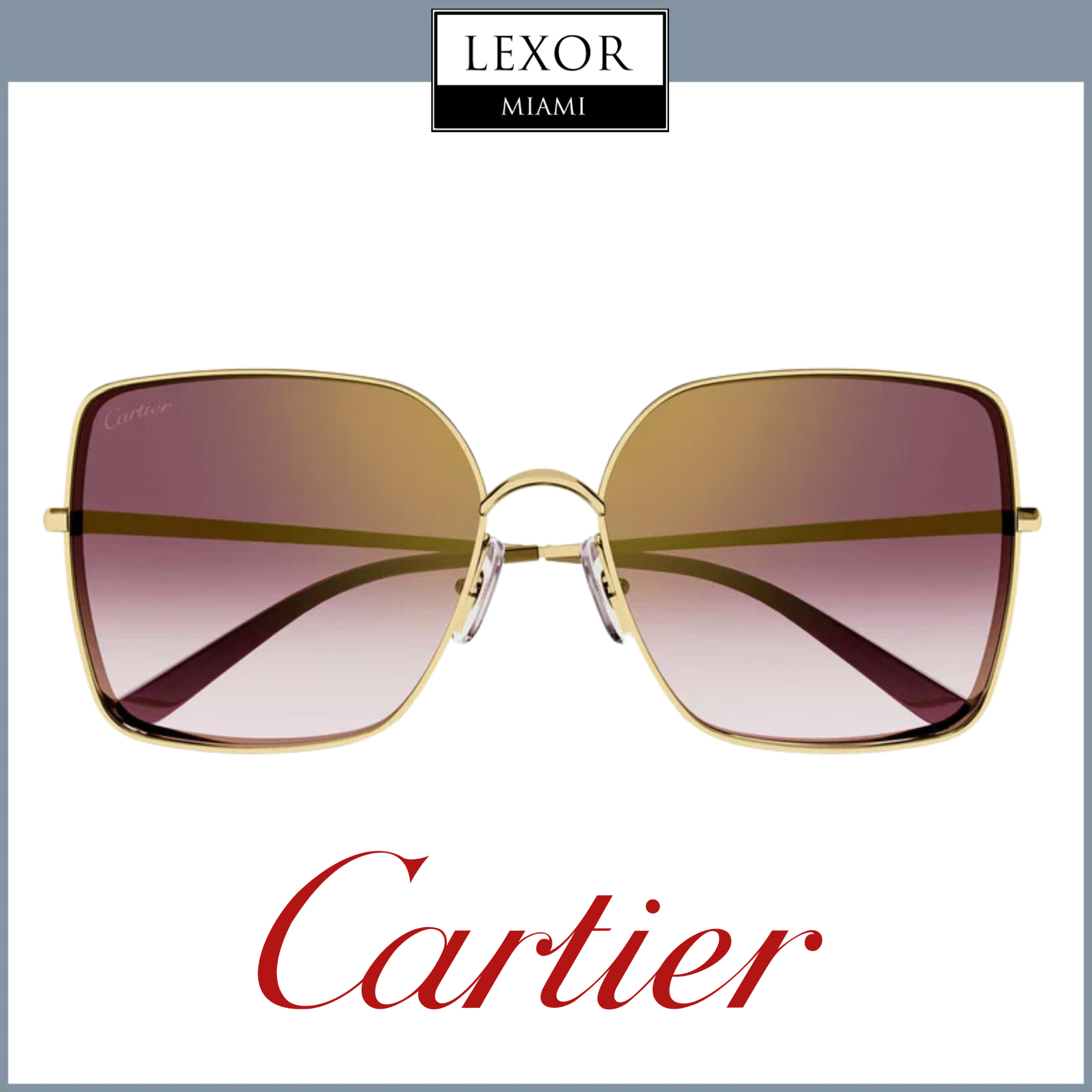 Cartier CT0299S 003 Metal Woman Sunglasses