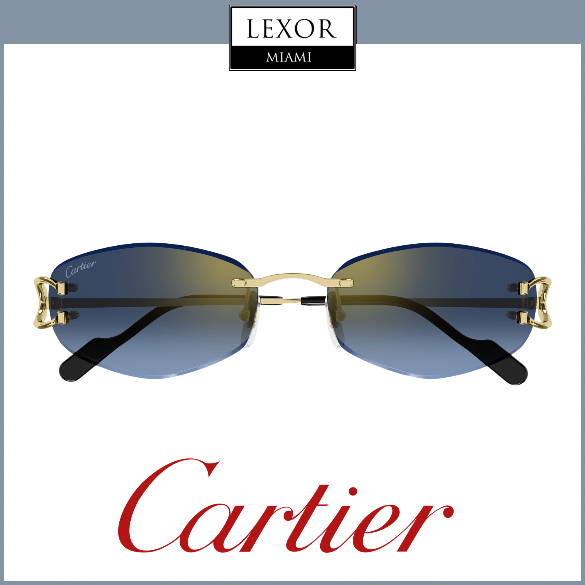 Cartier Sunglasses CT0467S-002 57 Men upc 843023175757