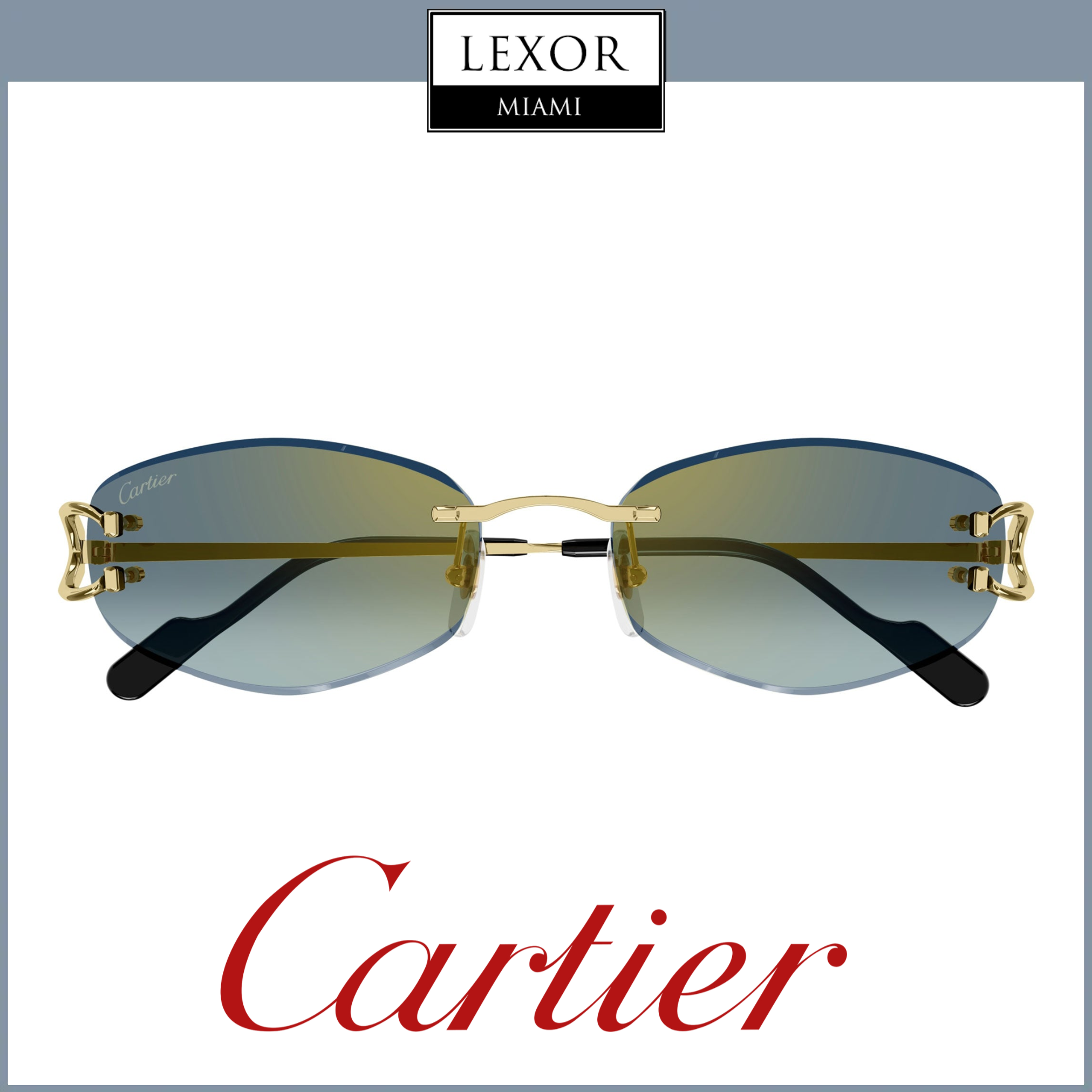 Cartier Sunglasses CT0467S-003 57 Men upc 843023175764