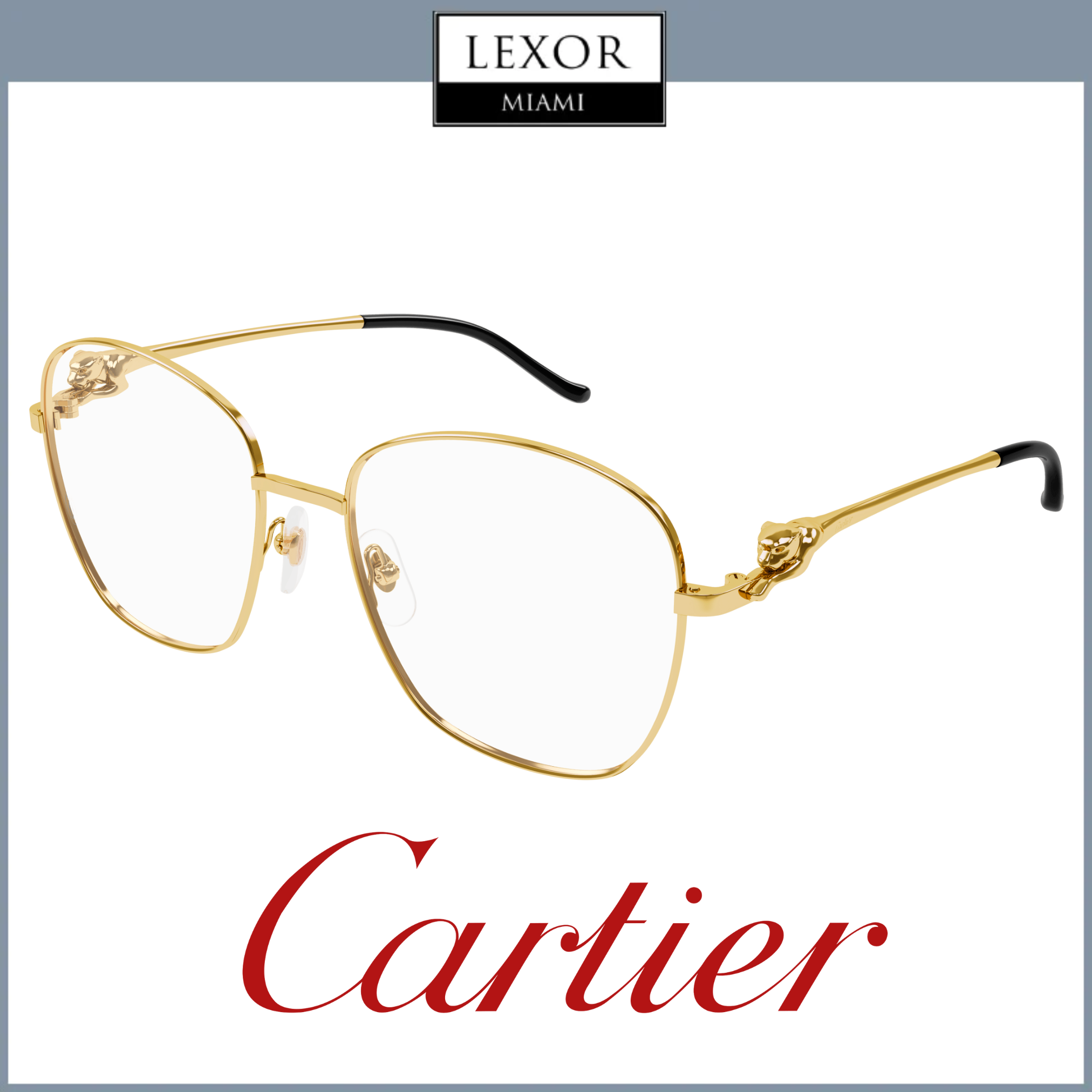 Cartier Optical Frame CT0371O-001 56 WOMAN METAL upc: 843023159504