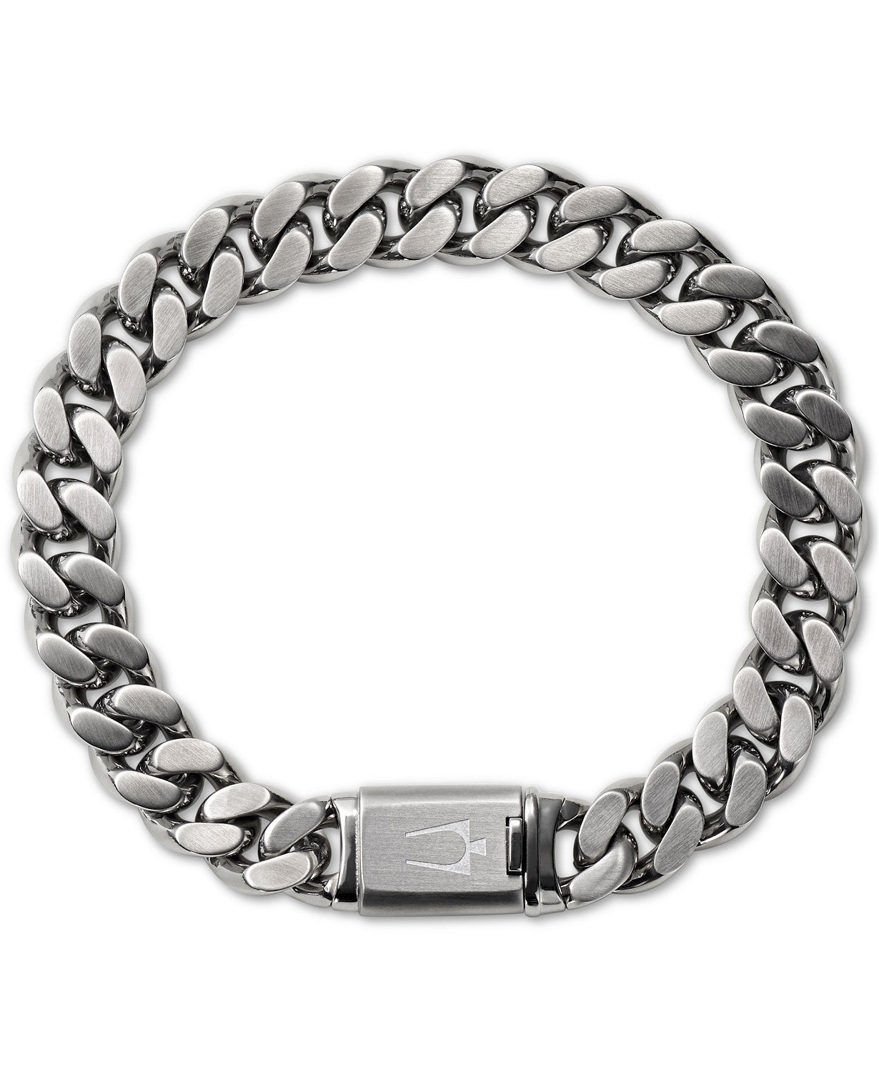 Bulova J96b016m Chain Bracelet in Stainless Steel Men Jewelry