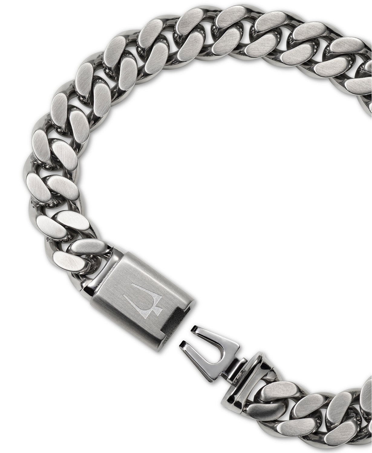 Bulova J96b016m Chain Bracelet in Stainless Steel Men Jewelry