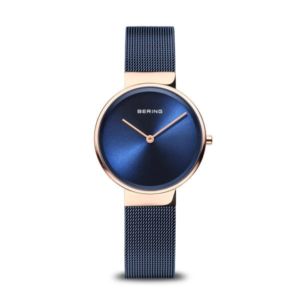 Bering 14531-367 Classic Blue Stainless Steel Mesh Strap Unisex Watches