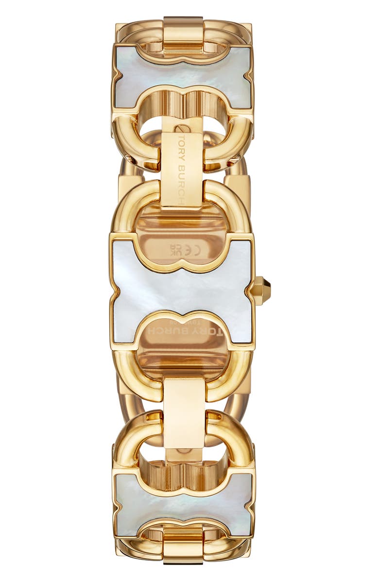 Tory Burch TBW5409 Double T-Link Gold Stainless Steel Link Strap Women –  Lexor Miami