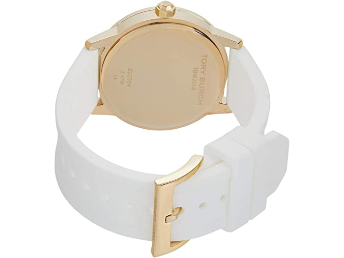 Tory Burch Tbw2019 Gigi White Silicone & Gold Stainless Steel White Wo –  Lexor Miami