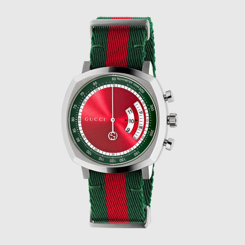 YA157304 Grip Red-Green Nylon Strap Men Watches | Lexor Miami