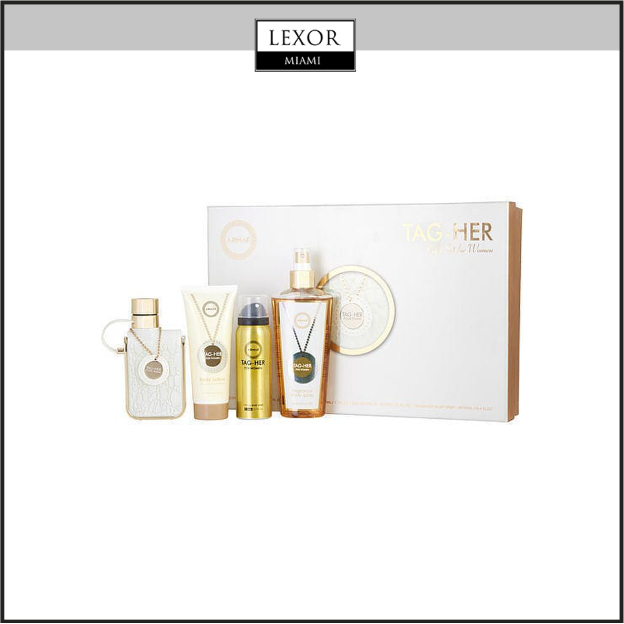 Armaf Tag Her 3.4oz Edp 4pc woman set