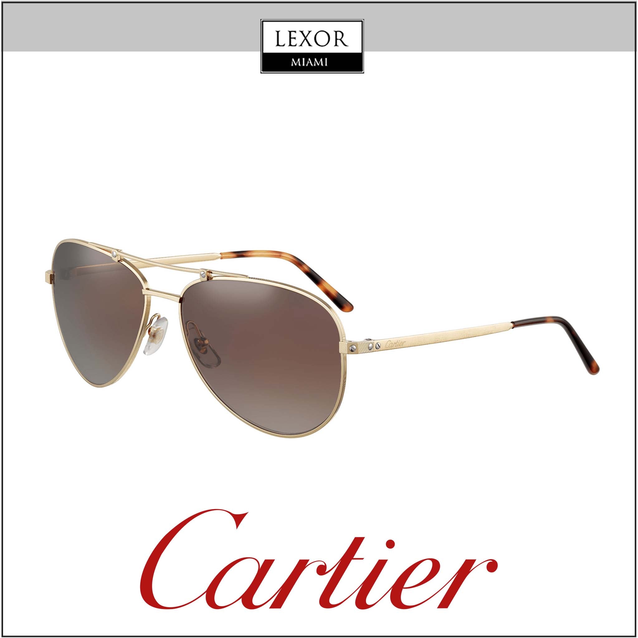 Cartier CT0083S 003 55 Unisex Sunglasses