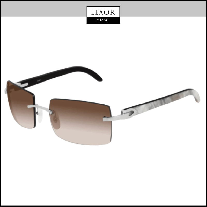 Cartier CT0019RS 001 55 Unisex Sunglasses