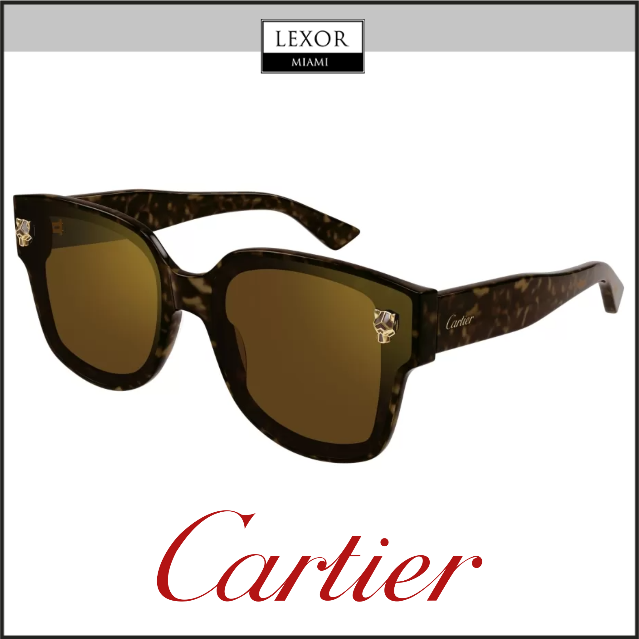 Cartier CT0357S-002 63 Sunglass WOMAN ACETATE