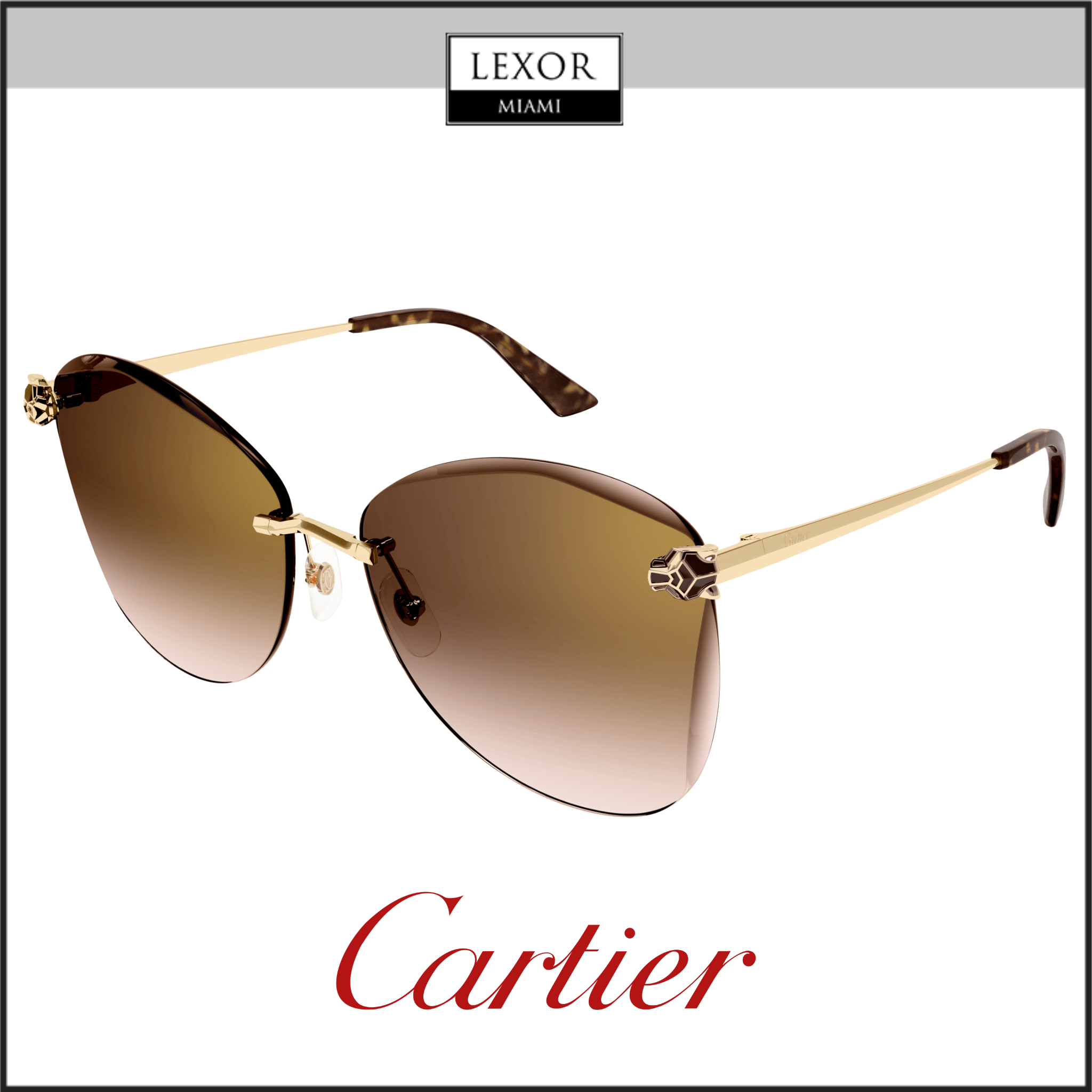 Cartier CORE RANGE CT0398S-002 62 Sunglasses