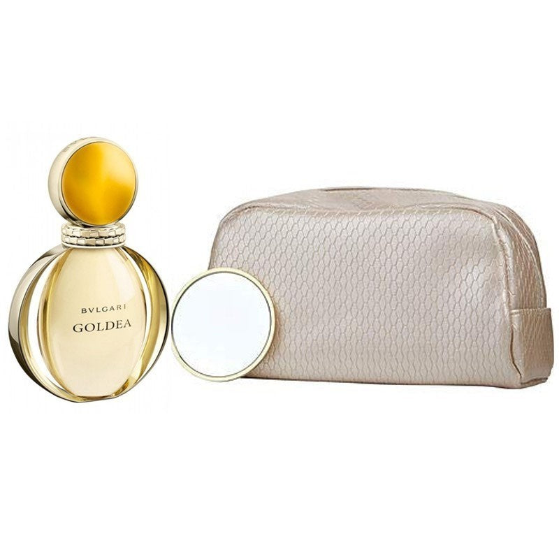 Bvlgari Goldea 3.4 EDP W, Pouch, Mirror 3 pcs Women Set