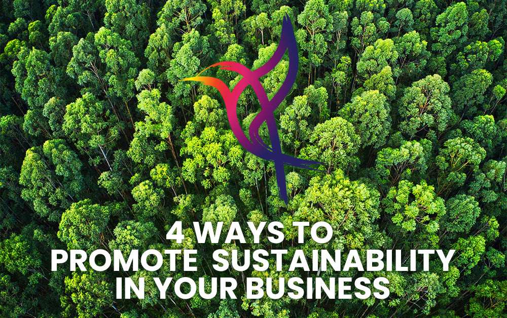 4 ways to promote sustainability banner