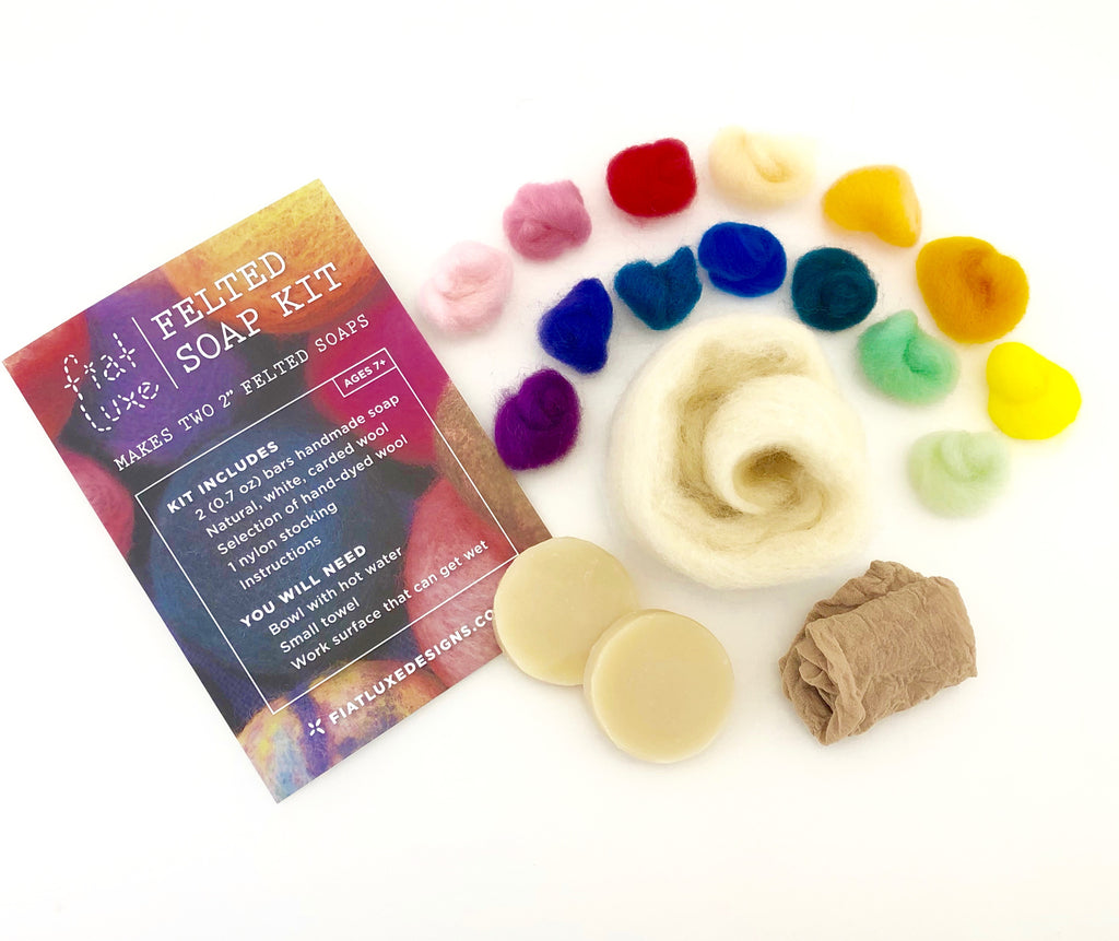 Felted Soap Kit Materials