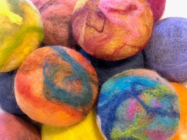 Closeup of Felted Soap