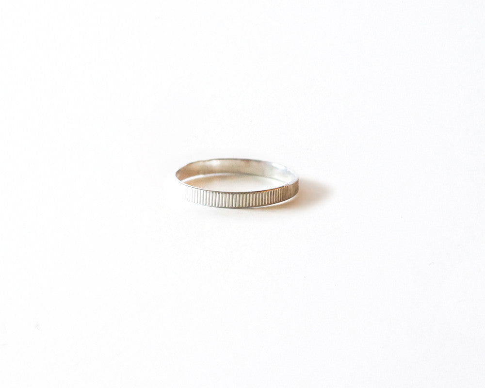 Thick Line Stacker Ring design by Agapantha