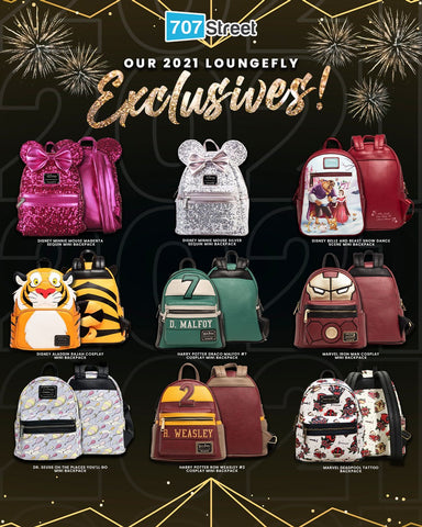 loungefly exclusive mini backpacks 