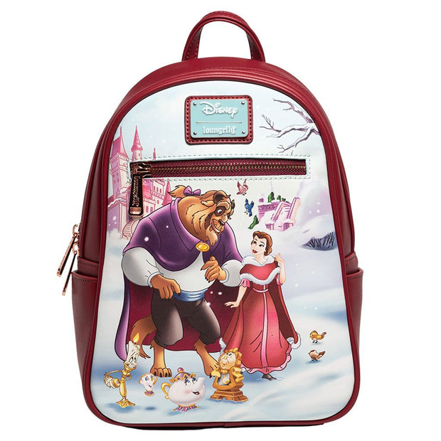 Beauty and The Beast: Library Scene Loungefly Mini Backpack