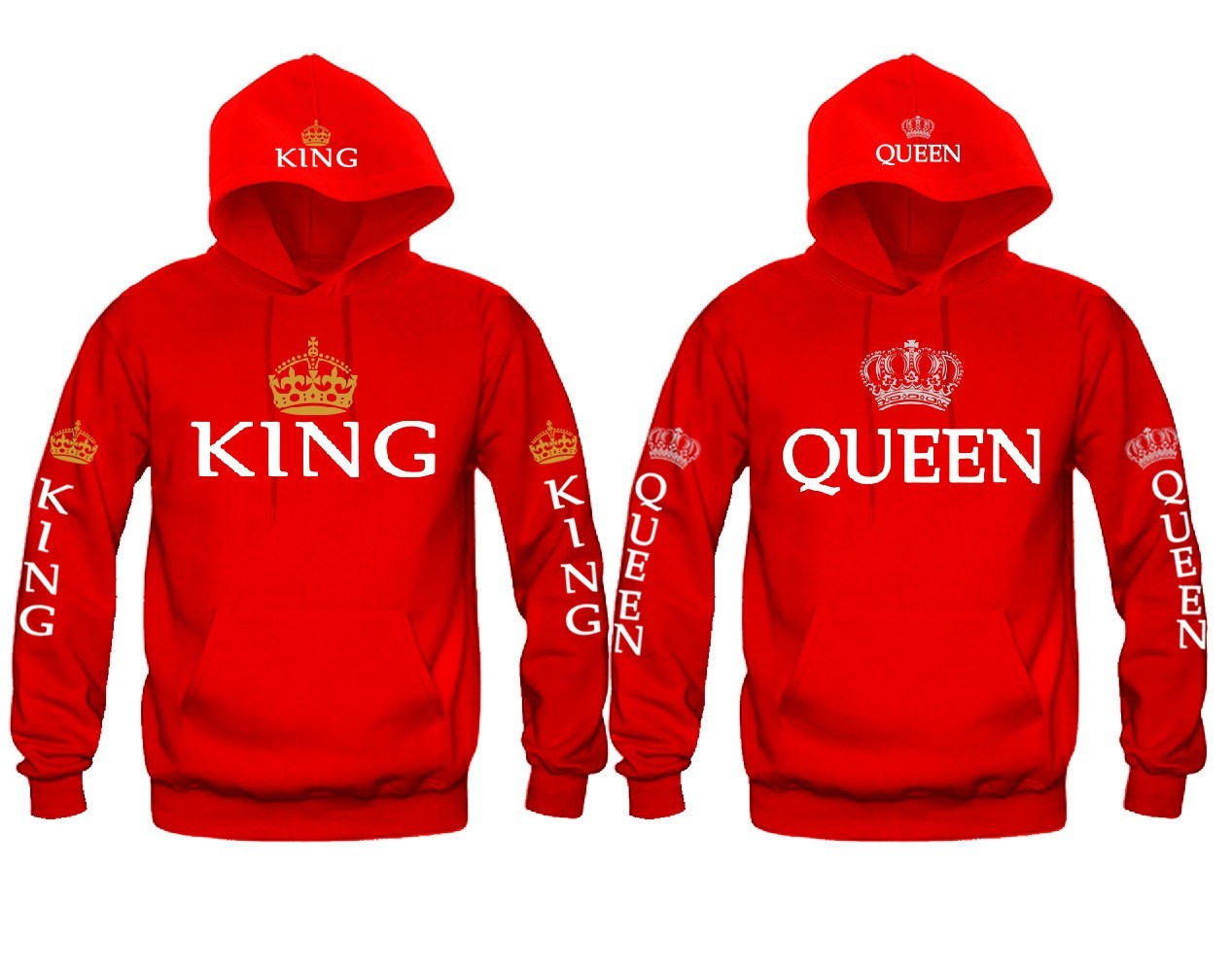 king and queen hoodies wish