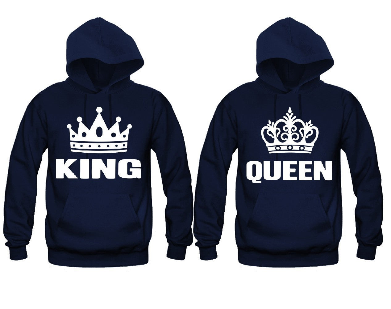 king and queen matching hoodies