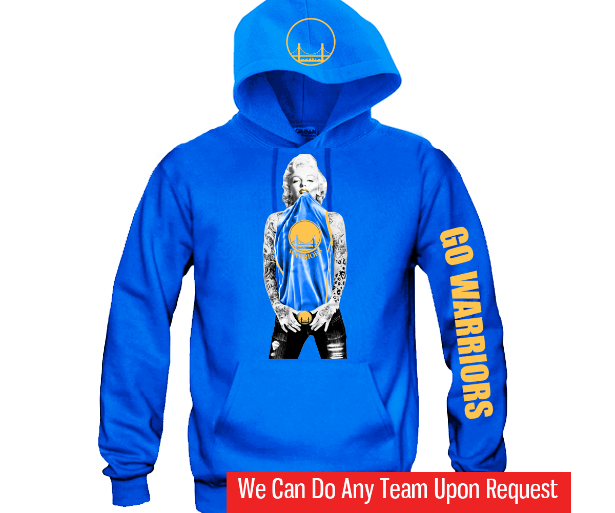 blue marilyn monroe hoodie