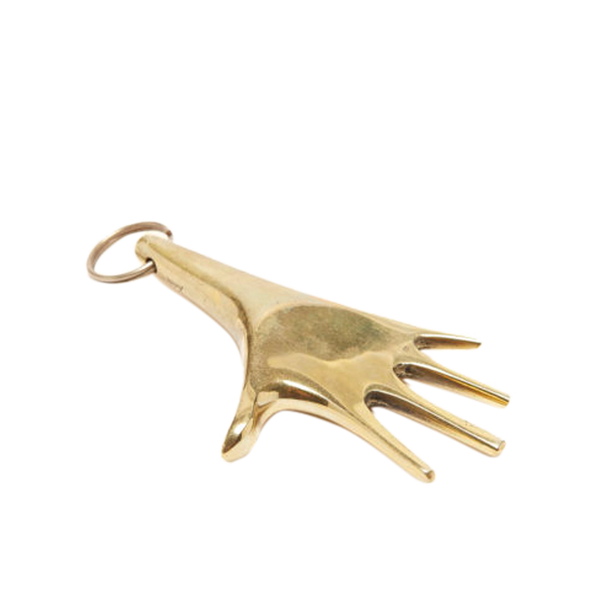 Carl Auböck “U” Key Ring Polished Brass